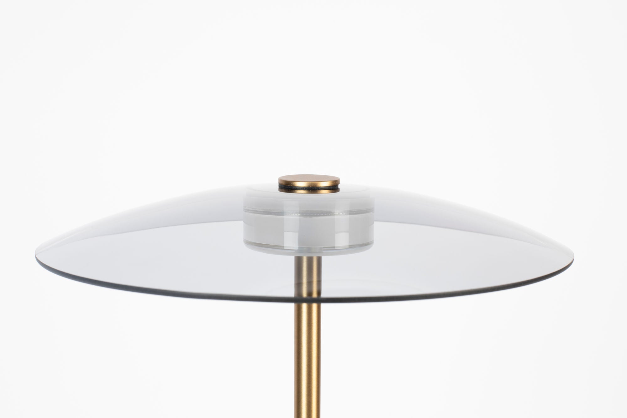 Zuiver Float Gold & Glass Floor Lamp